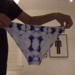 blue marble bikini bottoms
